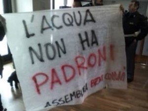 acqua non ha padroni